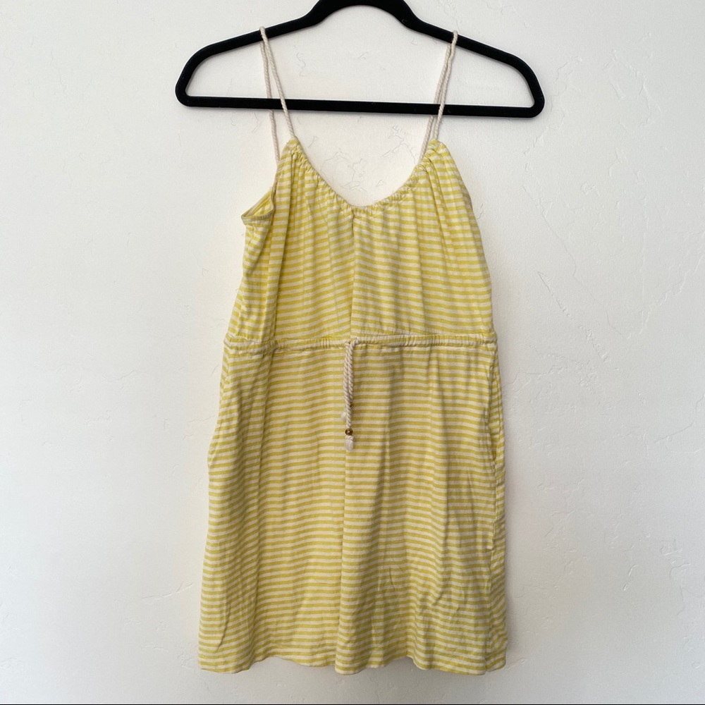 H&M Yellow Striped Cotton Dress